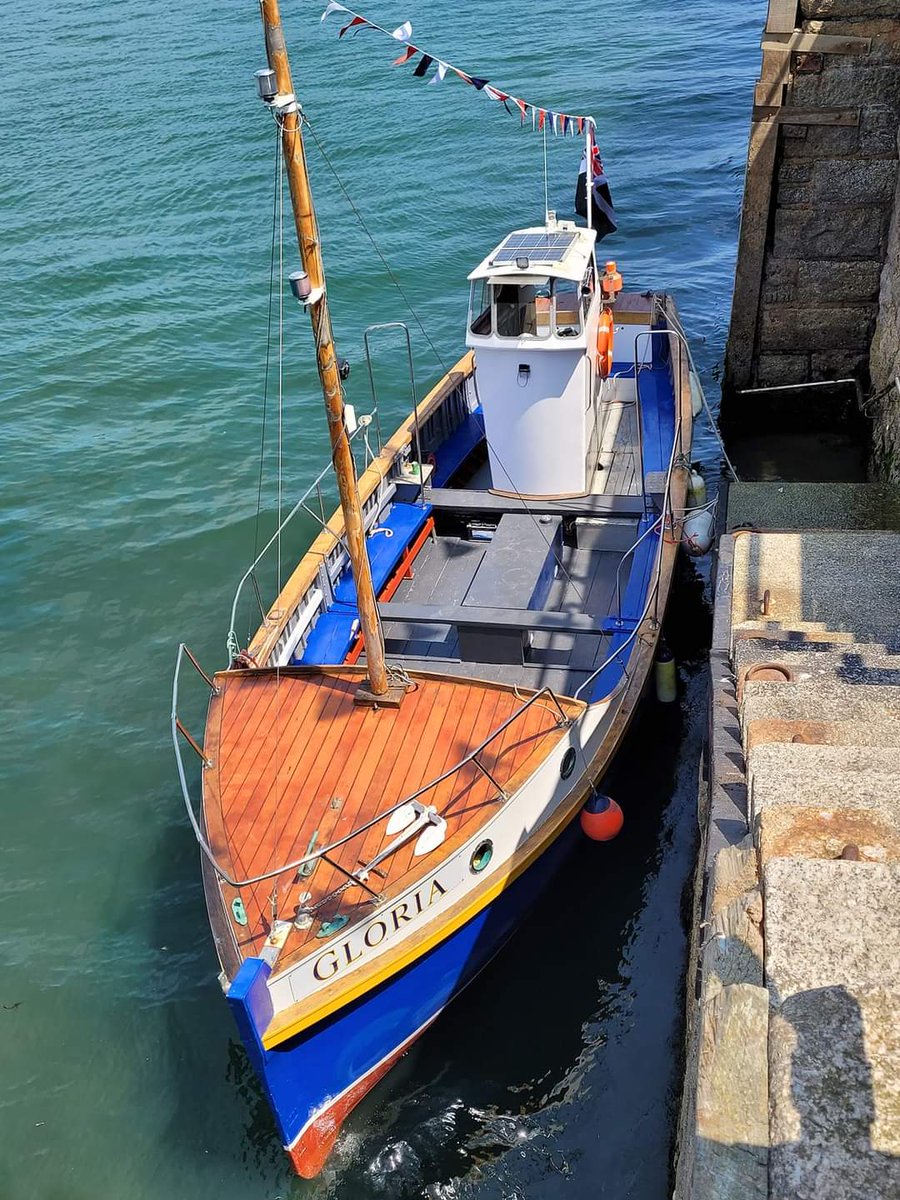 CruisesKernow's tweet photo. Our Gloria- She will soon be ready to start operating Harbour Cruises 
#harbourcruises #princeofwalespier #lovefalmouth #cornwall https://t.co/XxvclKXkq6