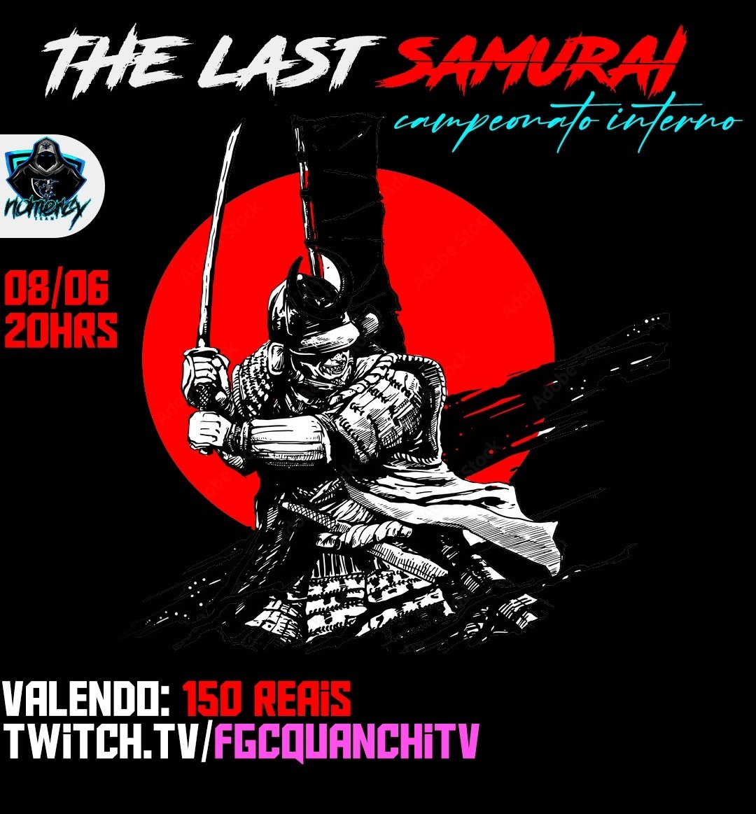 NoMercyMK's tweet photo. Boa noite FGC! Nesse feriadão , vai rolar o The Last Samurai. A primeira edição do Camp interno da NM. Quem será o último kombatente de pé? Quem leva a as doletas pra casa? Esperamos todos la no canal do Quanchi. https://t.co/gQUpn5ixch