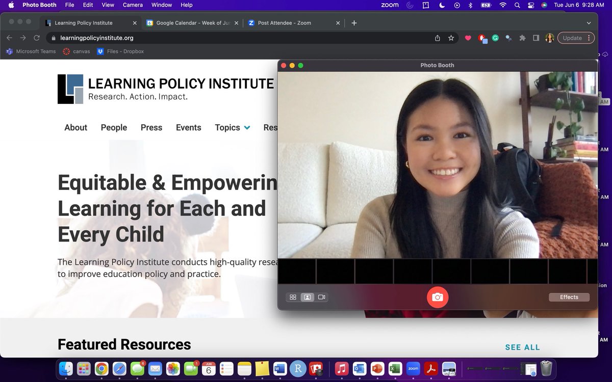 Is this how you take a photo of your first day at a remote internship? So excited to be a part of the <a href="/LPI_Learning/">Learning Policy Institute</a> team this summer and to work alongside amazing researchers and policy analysts! #policyandresearchintern