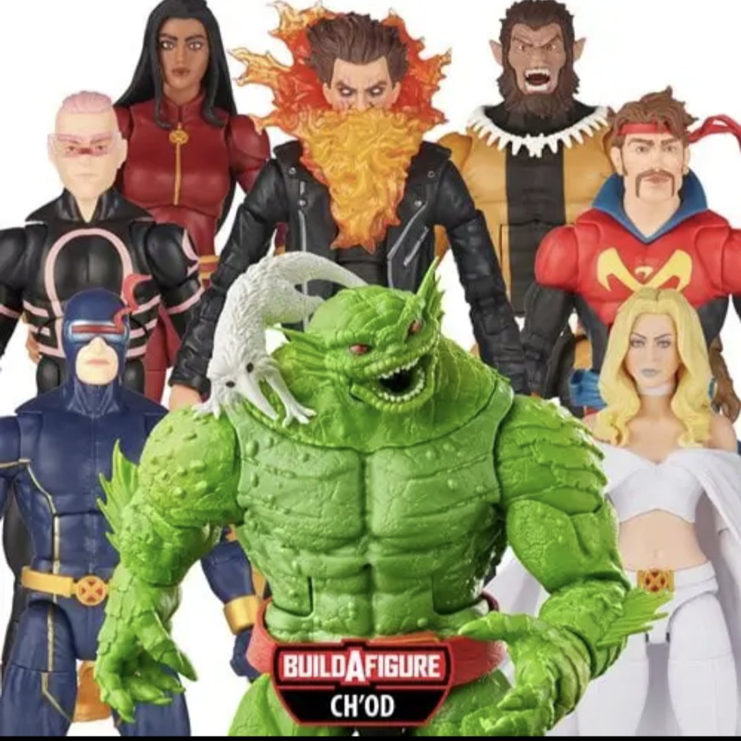 Available Now! 
X-Men Marvel Legends  (Build a Ch’od Wave)

toystlkr.com/product-catego…

#hasbromarvellegends #xmen 
 #marvellegends #uncannyxmen #stlky #kidomega #starjammers #monetstcroix #emmafrost #fang #cyclops #chamber #xforce #generationx #chod