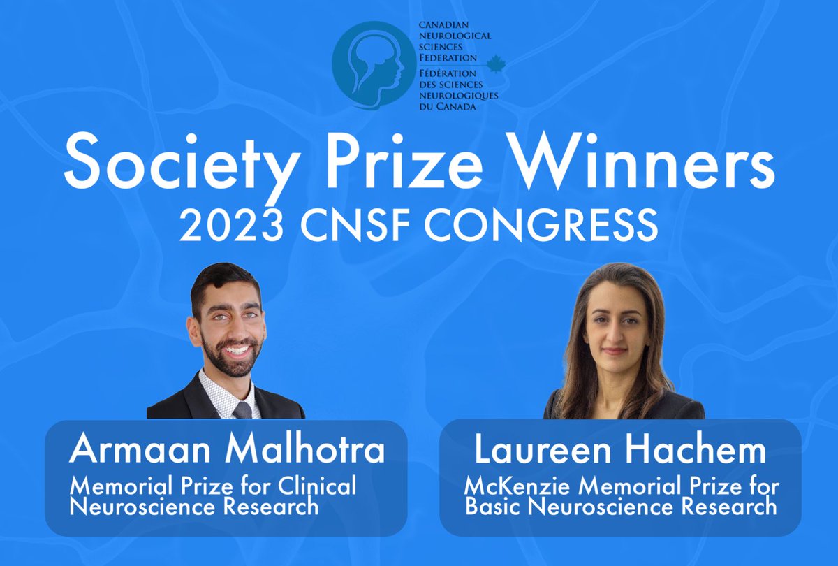 University of Toronto Neurosurgery (@uoftneurosurge) on Twitter photo A huge congratulations to <a href="/armaan_km/">Armaan Malhotra</a> and Laureen Hachem for winning the <a href="/SocCdnNSx/">Canadian Neurosurgical Society (CNSS)</a> Society Prize for the best manuscripts submitted by a #neurosurgical #resident! A huge congratulations to <a href="/armaan_km/">Armaan Malhotra</a> and Laureen Hachem for winning the <a href="/SocCdnNSx/">Canadian Neurosurgical Society (CNSS)</a> Society Prize for the best manuscripts submitted by a #neurosurgical #resident!