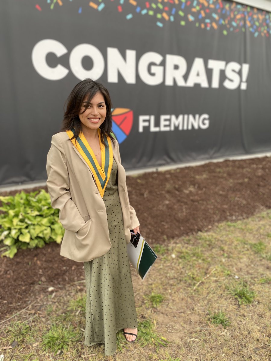 FlemingCollege's tweet photo. Sutherland Campus Convocation: Day 1 complete ✔️ #FlemingGrad https://t.co/rOuZNC6bFA