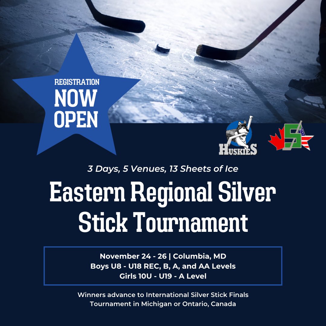 SilverStickCol's tweet image. Register now at huskies.statmonsters.com
@DMVHockey @CBHL_Hockey @CapCorridorHL
@ejepl_hockey