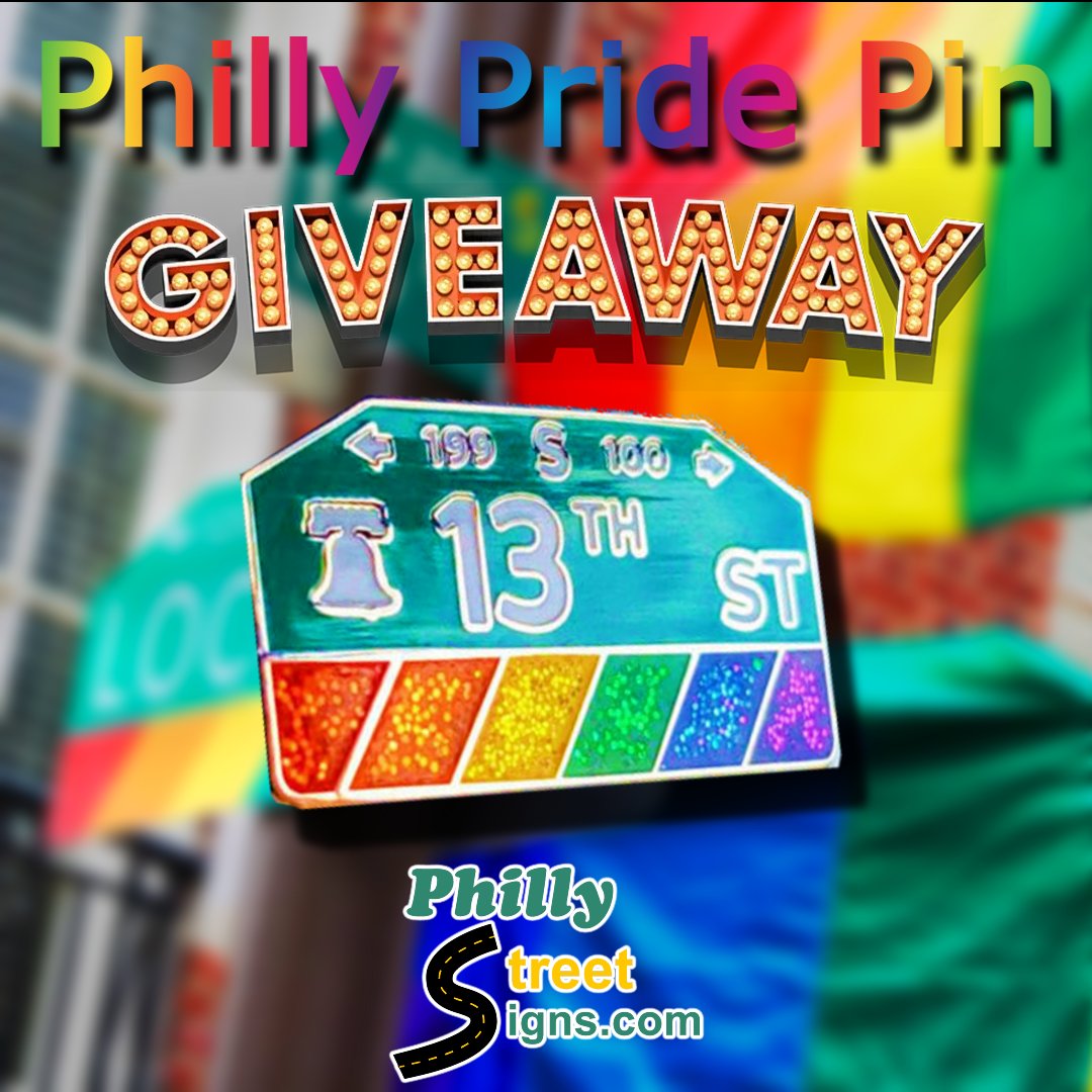 📌🏳️‍🌈 #PhillyPride Pin Giveaway! 🏳️‍🌈📌 #PhillyStreetSigns 🏆Winner chosen Friday! 🌈 ➡️ Like, tag your friends, and follow for multiple chances to win! ⬅️ #gayborhoodphilly #gayborhood #phillygay #southphilly #philly #philadelphia #phl #phila