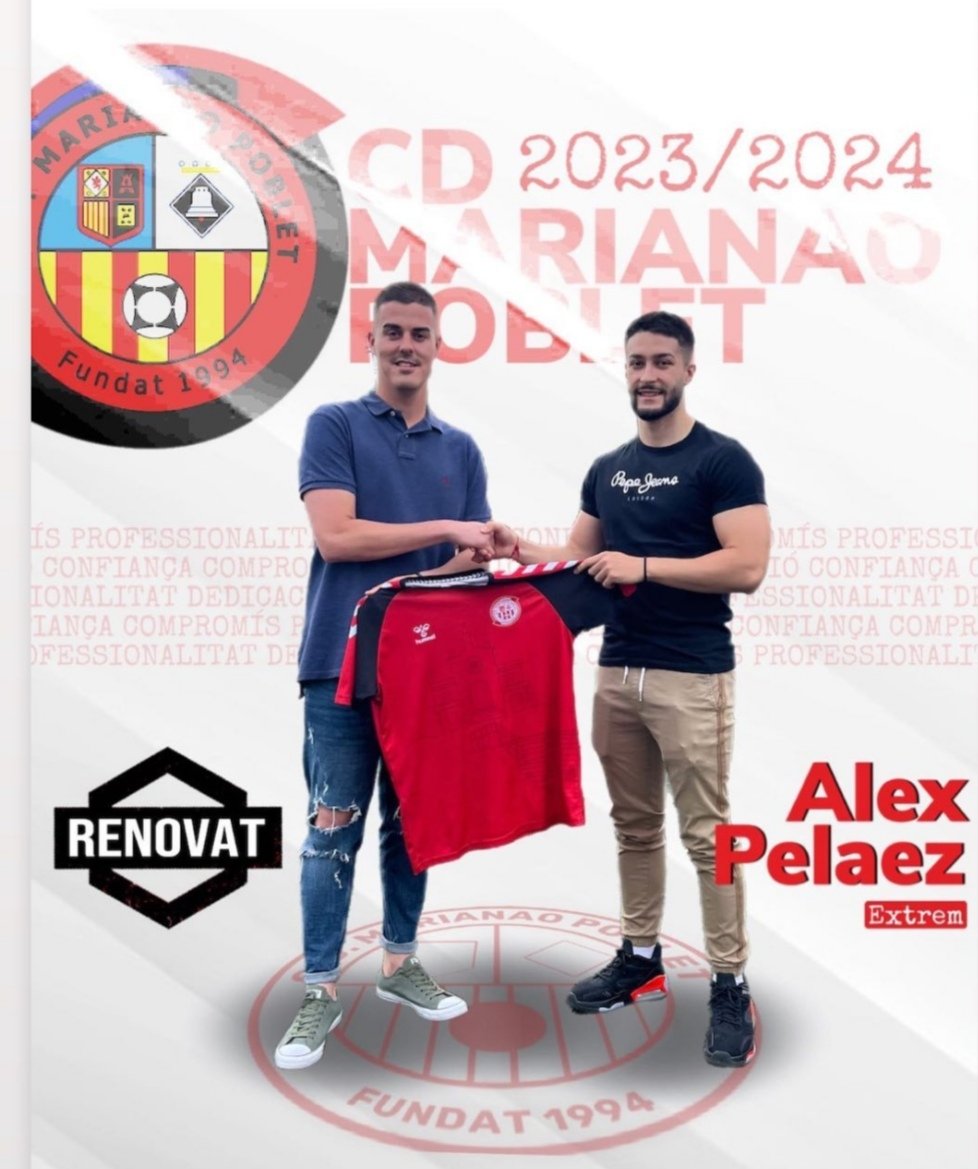 #PrimerEquipo🔴⚫
🤝 Renovaciones
✅ Tras una temporada en blanco por una grave lesión, el delantero Alex Pelaez continuará con nosotros la próxima temporada.
Gracias y éxitos 💪
#SomMarianao