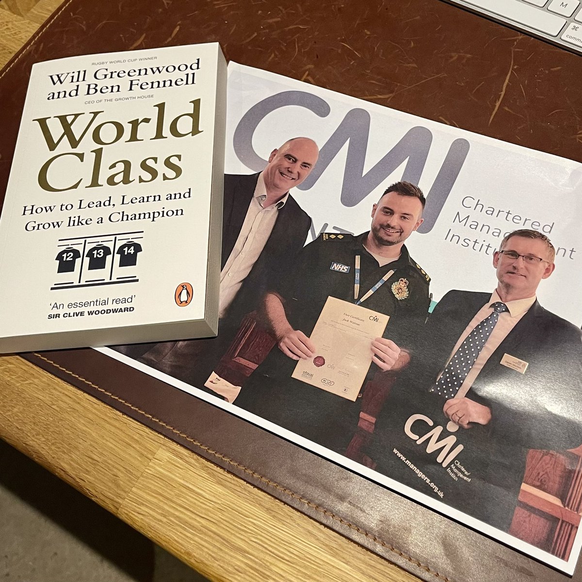 Lovely surprise from <a href="/NWAmb_learning/">NWAS Learning & Organisational Development</a> in the post, after getting back from a holiday! Look forward to reading and then passing onto a colleague <a href="/NWAmbulance/">North West Ambulance Service</a> <a href="/cmi_managers/">CMI</a> #leadership #nhs