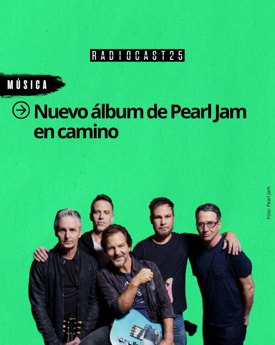 🎼 #MÚSICA | Según el guitarrista Stone Gossard, el nuevo álbum de Pearl Jam está 'cada vez más cerca'.

⬇️ Enterate de más en este hilo.

#RadioCast25
-
#PearJam #StoneGossard #AndrewWatt #NuevoAlbum #NuevaMusica #NewMusic
