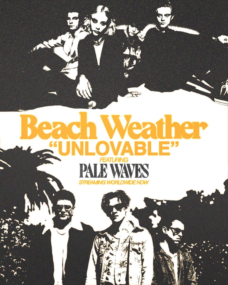Check out the new version of the song 'Unlovable' from @BeachWeather featuring @palewaves. 

Hit the like button to show your love and vote in the poll at the link!

LISTEN >> bit.ly/43sny54

#DoYouHateIt