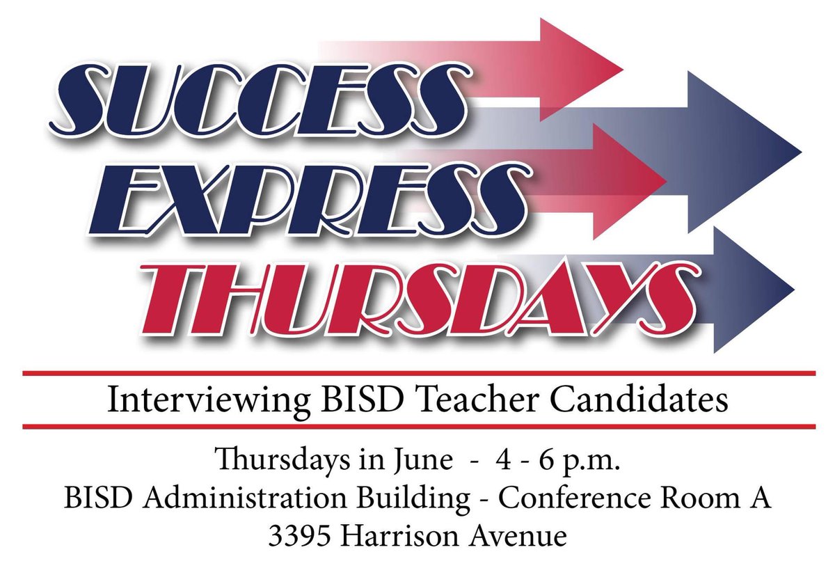 Beaumont ISD is inviting anyone interested in becoming an educator with the District to its “Success Express Thursdays”! Read more: lnkd.in/gjzZhtN6