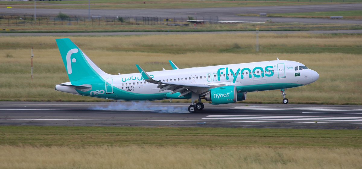 #flypeach &amp; #flynas during their test flight #Airbus #A320n