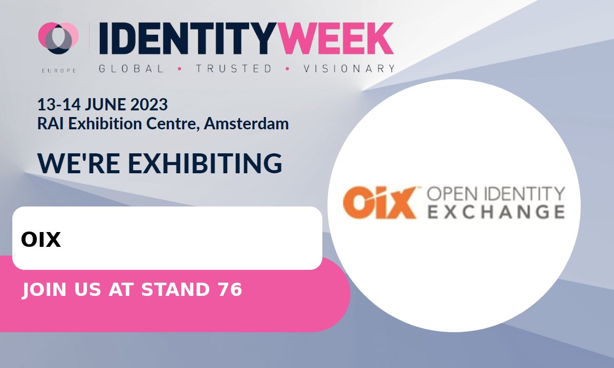 OpenIDExchange's tweet image. Time is running out to get your free ticket to #IdentityWeekEurope2023! Register now: lnkd.in/er9YZUd3
