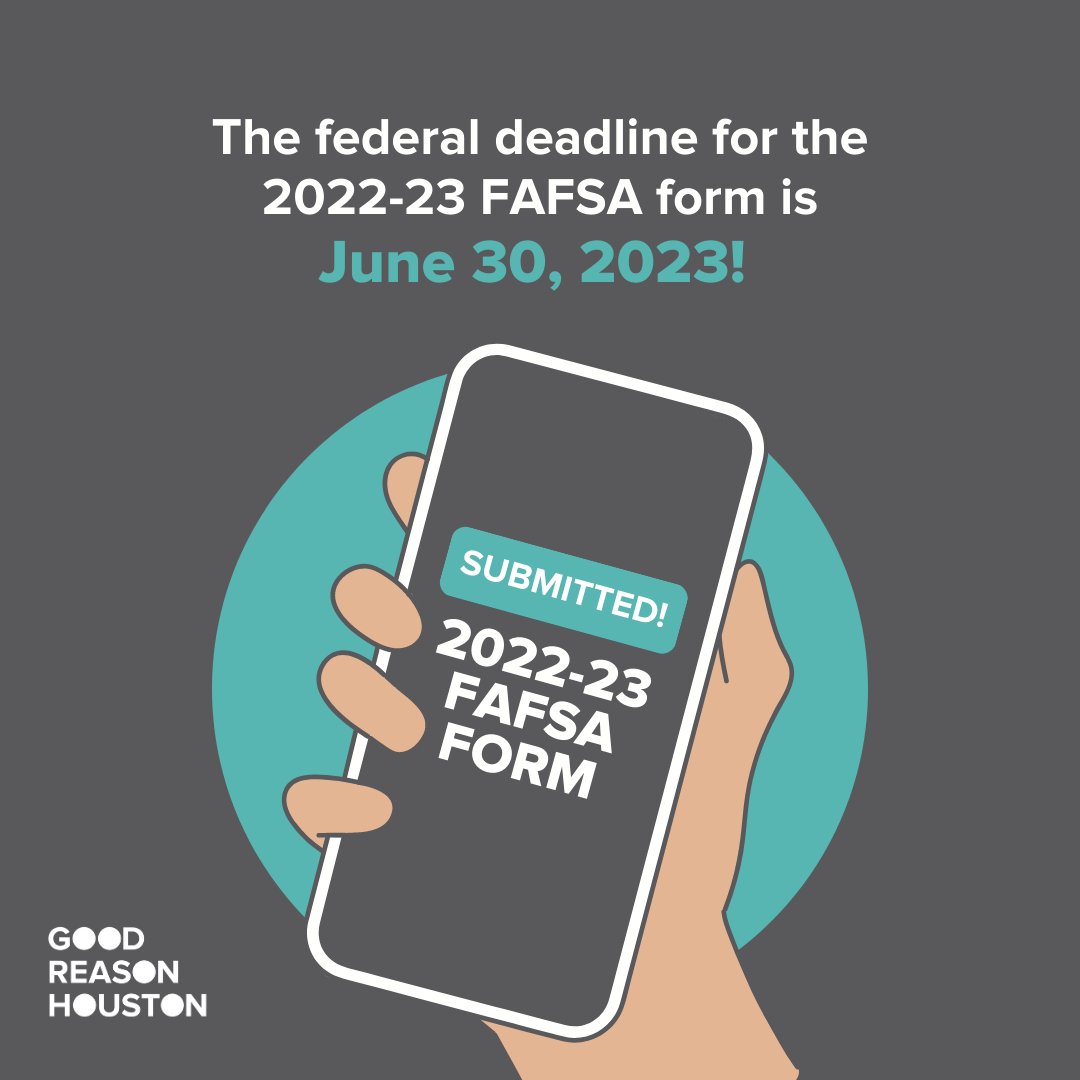 📢 Attention parents and students: Don't miss out on financial aid opportunities! ⏰ The 2023 FAFSA deadline is June 30. Visit bit.ly/3WSOCZ2 to learn more about FAFSA, key legislation, and early outcomes in Texas. 🌟 #FAFSA2023 #FinancialAid #TexasEducation