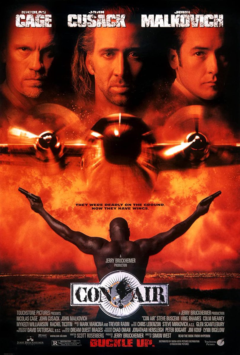 UJStrikesBack's tweet photo. Happy 26th Anniversary to CON AIR! 🥳🎉
#ConAir #NicolasCage @JohnCusack #SteveBuscemi #MCGainey #LandryAllbright #ColmMeaney #MonicaPotter #VingRhames #JohnMalkovich #DavidTattersall #MarkMancina #ChrisLebenzon #SteveMirkovich #GlenScantlebury #ScottRosenberg #SimonWest https://t.co/dnCPtsBpBJ