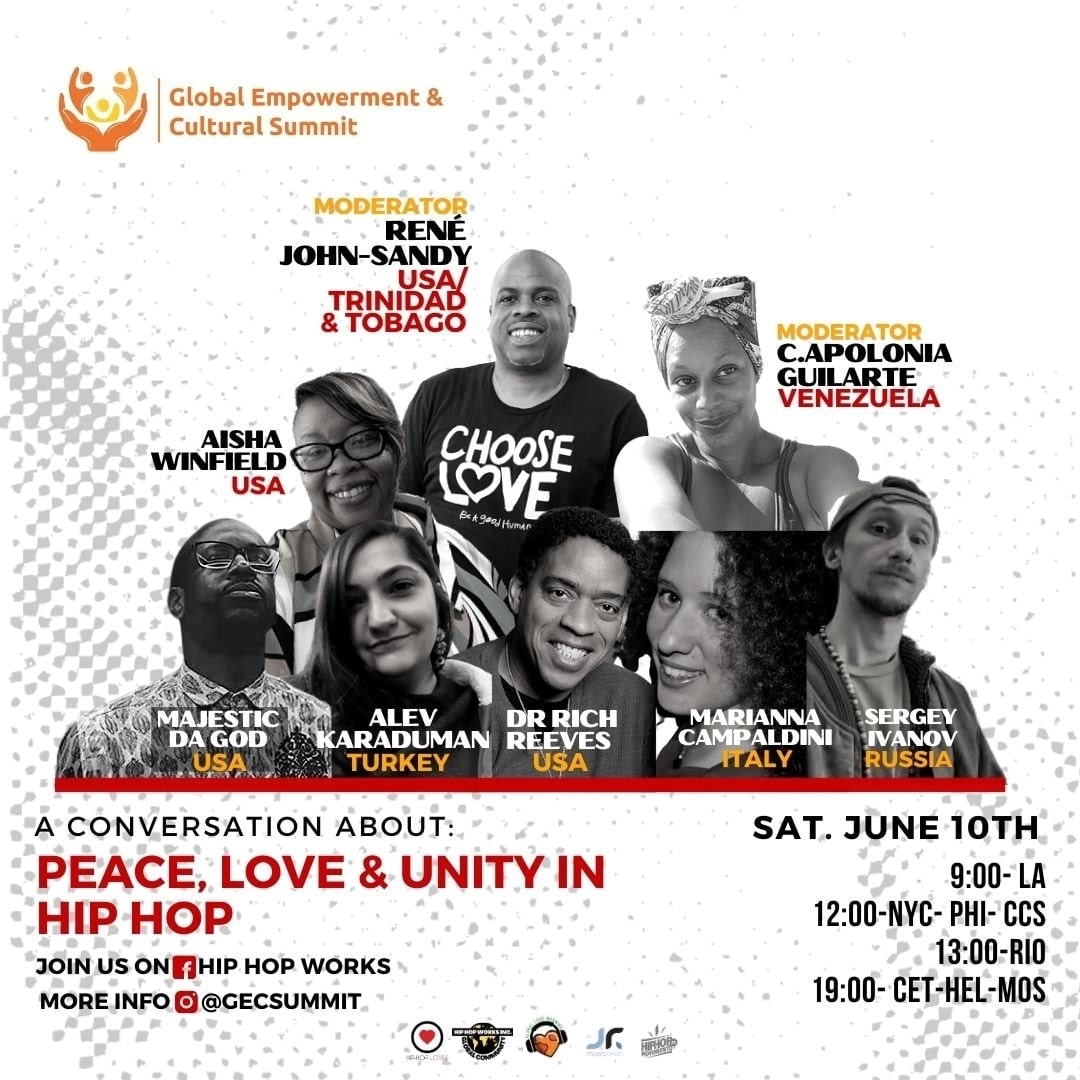 rakeldelgado79's tweet image. Aquest dissabte presentem una nova sessió del Congrés Global d&apos;Empoderament i Cultura (Gecsummit). No et perdis la xerrada Peace, Love &amp;amp; Unity in Hip Hop!
#gecssession14  #peaceloveunity #hiphopworks #hiphopentrepreneurs 
#hiphoplovesfoundation #hiphopenmovimiento #melah