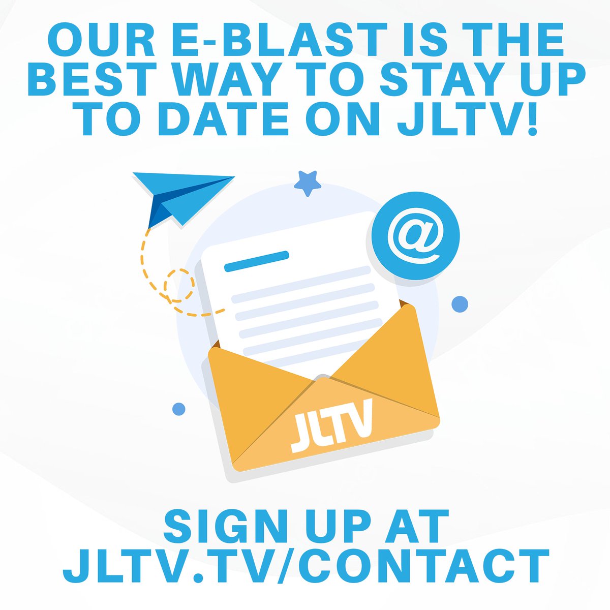 JewishLifeTV's tweet image. Are you keeping up with all things #JLTV?  ✡️🇮🇱🇮🇱

Sign up for our E-Blast to receive all the exciting news &amp;amp; updates from our network. 

Click the link below to sign up!
jltv.tv/contact