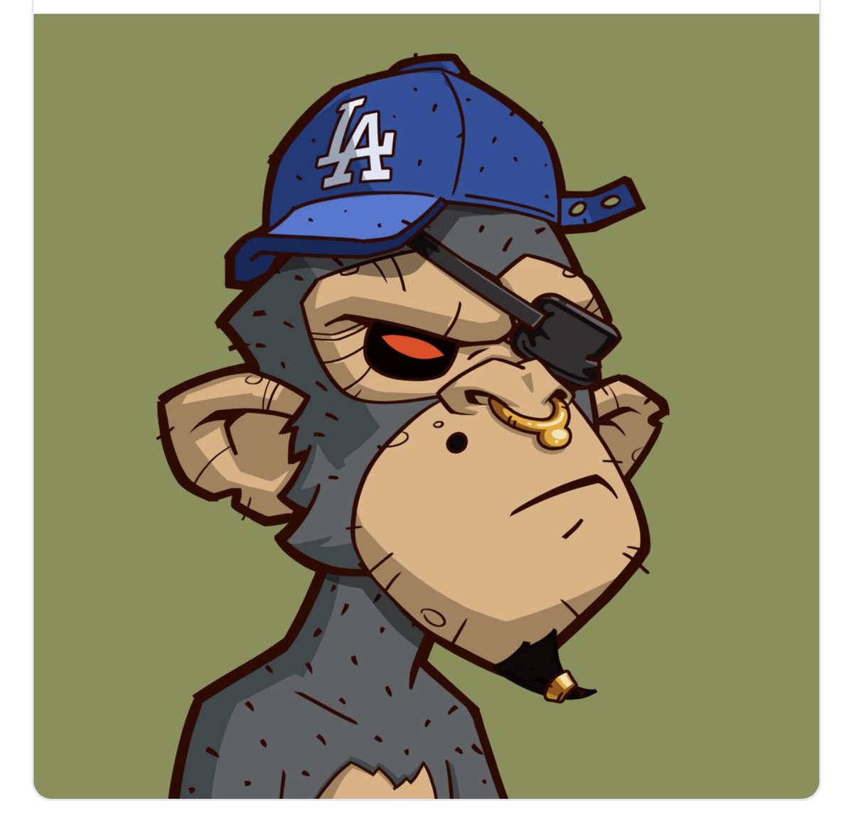 Shout out to @AngryApeNFTs for my apes!! I’m in LA area, grew up on the dodgers!! This ape is # 1022 which is also my birthday!! It was meant to be! Sooooo happy, the art and community are fire! Thank you for the love and support!! Means so much! #angryapes #community #famz
