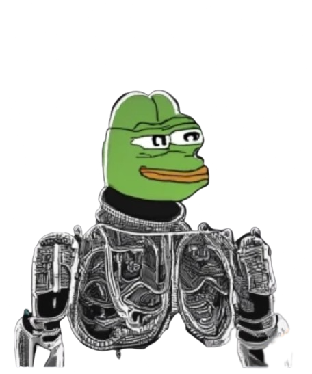 AIPepeToken's tweet photo. Throwback to the transformation days! Our favorite frog was caught in this half-green, half-machine moment, right on the cusp of the AI frontier. His body gearing up for crypto, yet his brain still that classic Pepe green. What a journey it's been! 🐸🚀
#AIPepe #CryptoOrigins https://t.co/TQUNNe27Eq
