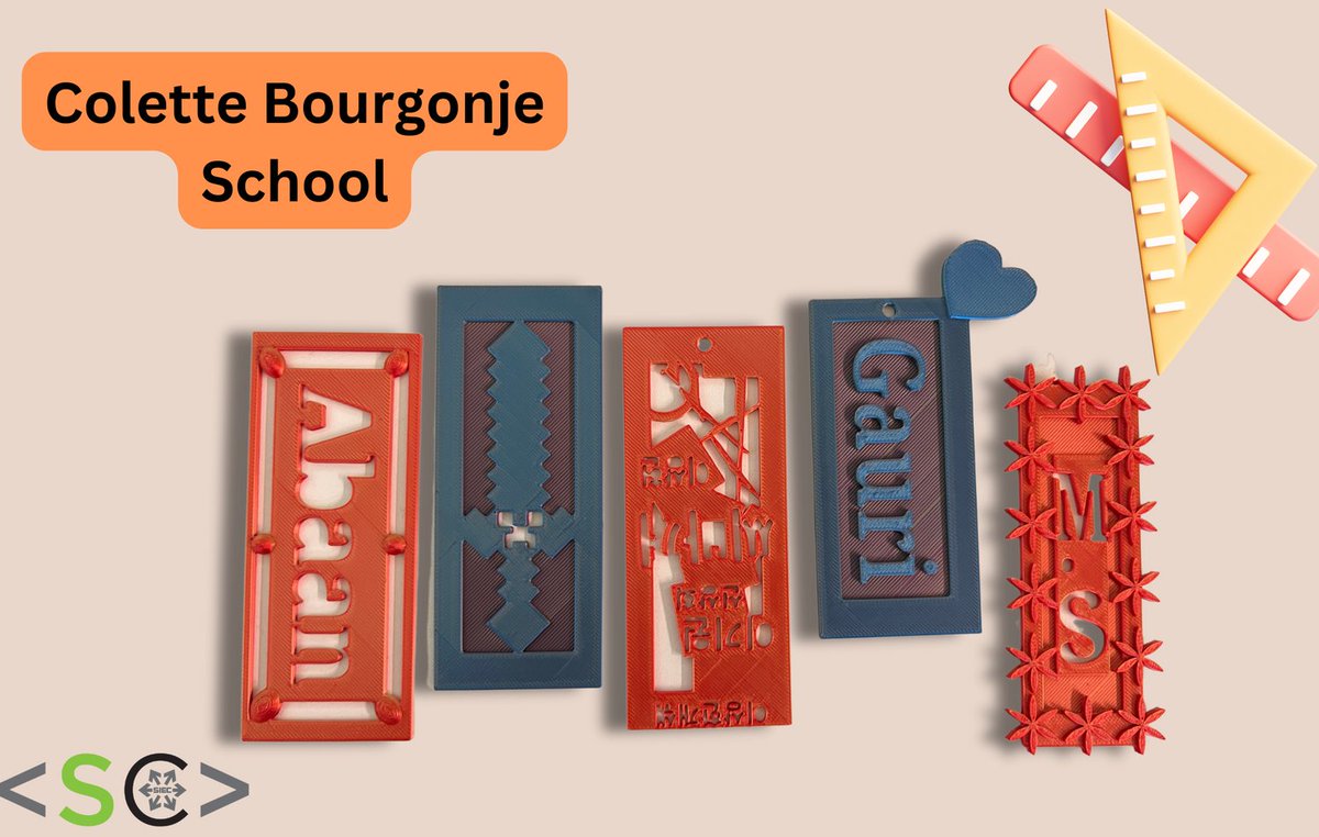 SaskCode's tweet image. 🌟 Impressed by the 3D modeling skills showcased by Mr. Willey's class at Colette Bourgonje School! Their students nailed it with creative bookmarks and name tags. 🎉🖌️ #3DModeling #CreativityUnleashed #STEAM #Tinkercad #STEMeducation #EdTech @StoonPubSchools