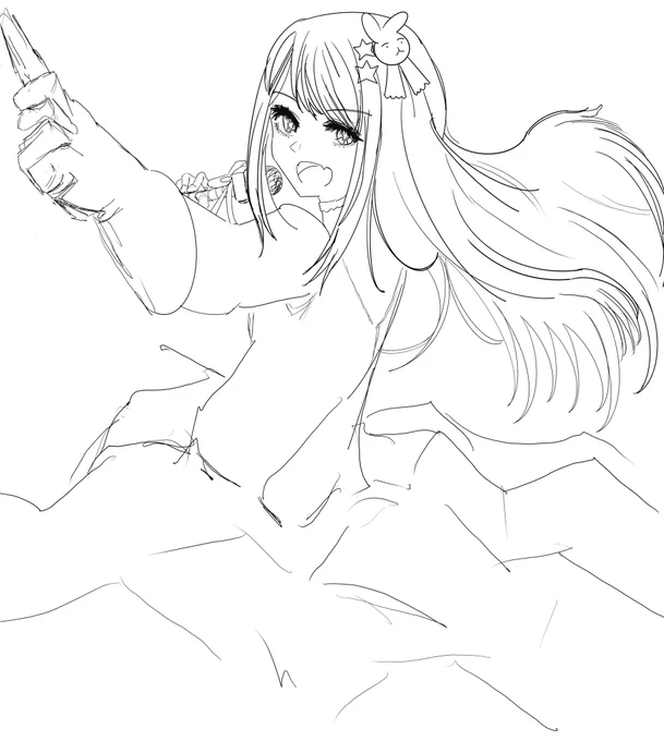 皆様おはようございます😄 原作と睨めっこしながら描いてるアイさんです✨ #お絵描き #絵描きさんと繋がりたい #推しの子