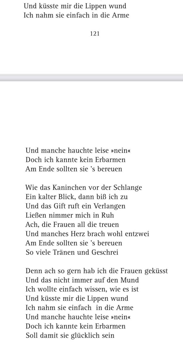 meint ihr Till Lindemann wird das alles in einem Gedicht verarbeiten… ach nee hat er ja schon