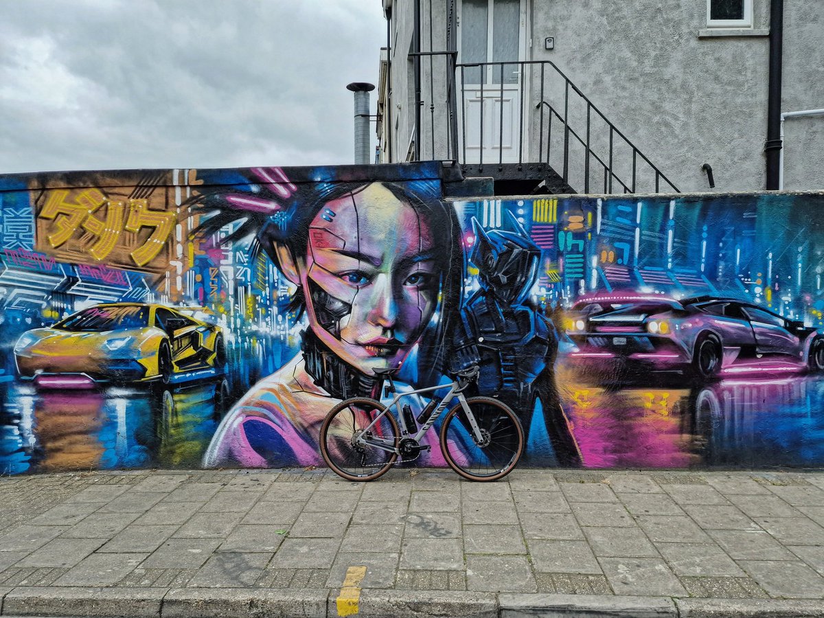 #POTD2023 Day 157 Cool stuff. Some  awesome street art in Penge, along with my bike of the day. Out for a ride and could not resist getting some shots of this art work. #potd #picoftheday #pictureoftheday #mylifeinpictures #s22ultra #london #southlondon #streetart #cycling