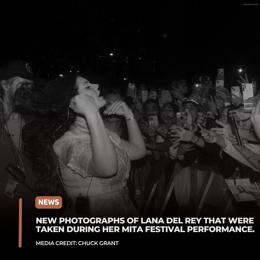 📸| New photographs of Lana Del Rey that were taken by her sister Chuck during Lana’s MITA Festival performance.