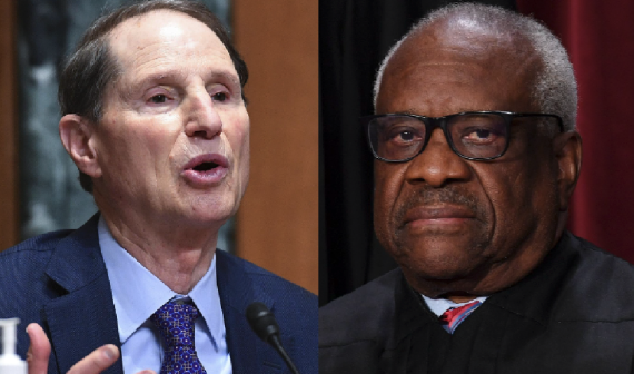OccupyDemocrats's tweet photo. BREAKING: Corrupt Supreme Court Justice Clarence Thomas gets terrible news as Senate Democrat Ron Wyden threatens to subpoena Republican megadonor Harlan Crowe after it was recently revealed that the billionaire has been bribing Thomas with luxury travel and sweetheart real estate deals.

Addressing a defiant letter from Crow's attorney that refused to provide information on the crooked relationship with Thomas and questioned the Senate's "authority" to inquire about it at all, Wyden said that he has now begun "productive discussions" on how to force Crow to testify, "including by subpoena."

“This is exactly why the Finance Committee is pursuing this matter as part of its broader review of gift and estate tax practices of ultra-high net worth individuals,” said Wyden.

Democrats must hold Clarence accountable, first by forcing testimony from Crow and then by impeaching and removing Clarence if the obvious corruption is proven. If they fail to do so the Supreme Court will become wholly illegitimate.

Republicans want to pretend that the Supreme Court is apolitical, but they've stocked it with greedy, cruel, far-right careerists who care only about pushing an unpopular GOP agenda and lining their own pockets.

RT and ❤️ if you support subpoenaing Harlan Crow — and consider joining the exodus to new Twitter competitor https://t.co/w3Mt5NkJBE. Elon Musk banned their Twitter account, but he hasn’t yet banned this link to download the new Tribel app: https://t.co/HnJzSKjCwX