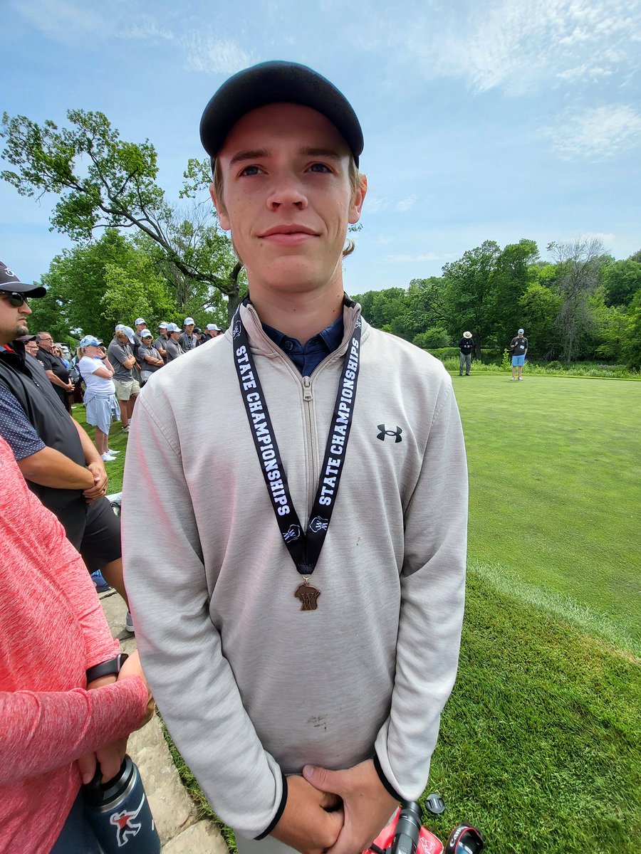 Congratulations to Pierce. Tied for sixth in the state! Bringing home some hardware!!