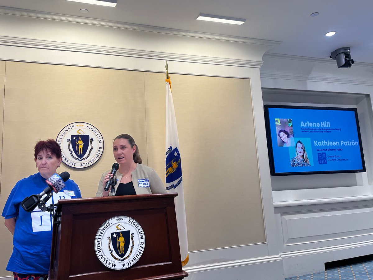 GBIO is in full support of the local option for the Real Estate Transfer Fee. GBIO leader <a href="/redarlene/">Linda Hill</a> and GBIO ED/Lead Organizer <a href="/kmpatron/">Kathleen Patrón</a> offered strong support at the <a href="/LOHACoalition/">Local Option for Housing Affordability Coalition</a> lobby day. We look forward to getting it done this legislative session! #mapoli