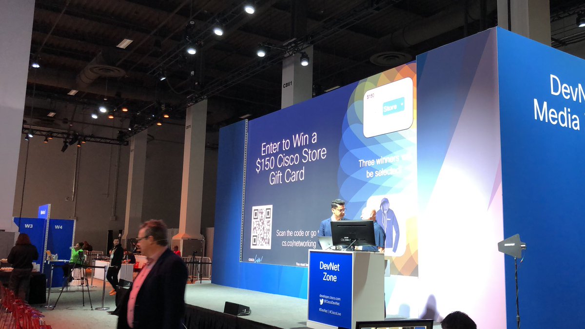 Almost time for the Cisco Networking takeover in the <a href="/CiscoLive/">CiscoLive</a> #DevNet Zone. Treats, giveaways and 🧠