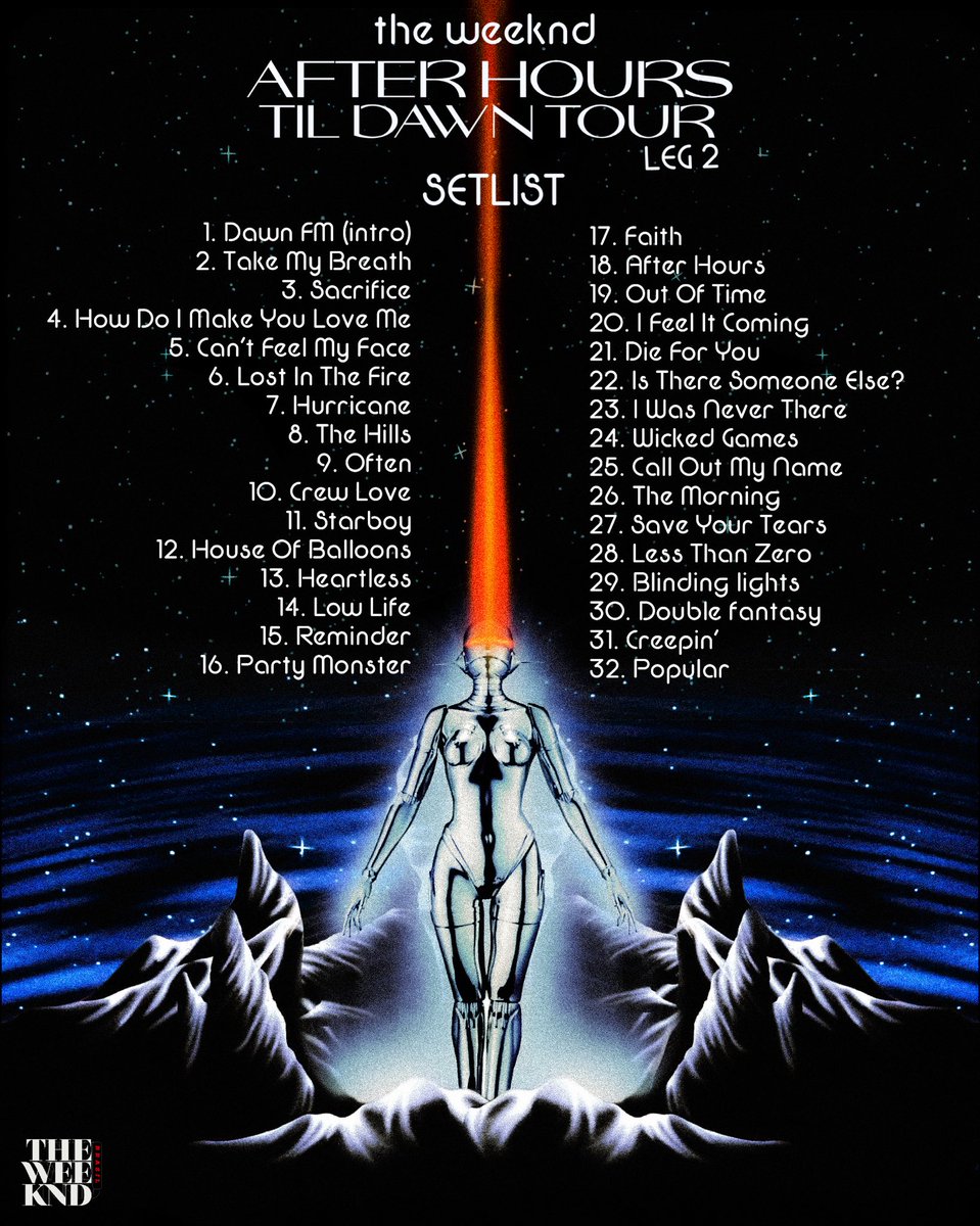 AHTD TOUR — SETLIST OFICIAL! 🌎