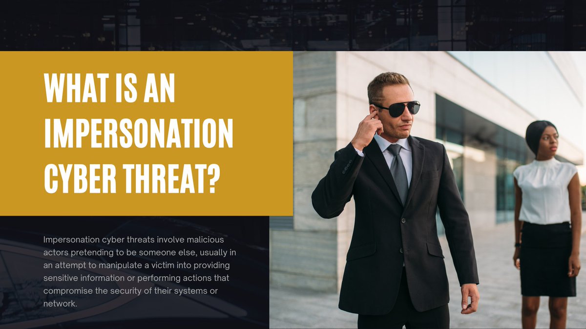 What is an Impersonation Cyber Threat? dlvr.it/SqGG2v