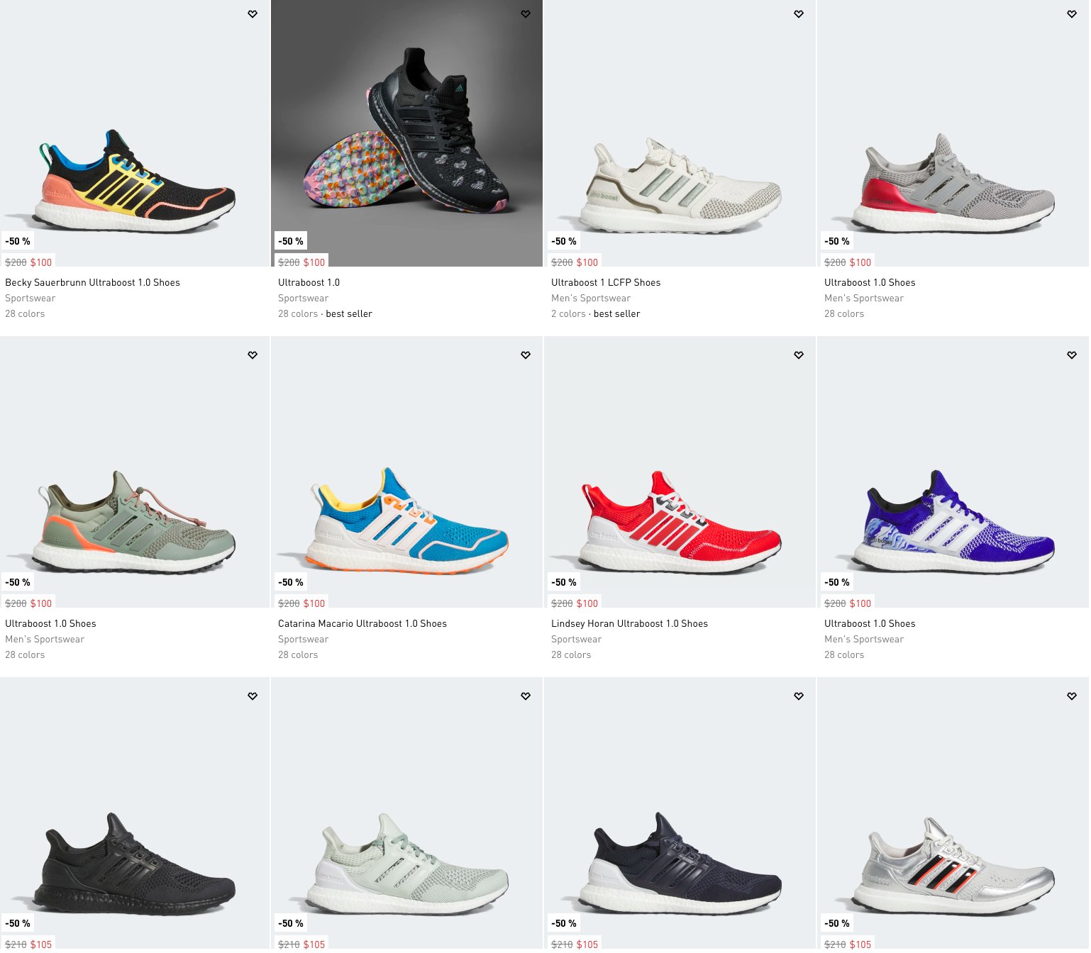 Adidas ultra boost 50 off 15 hotsell