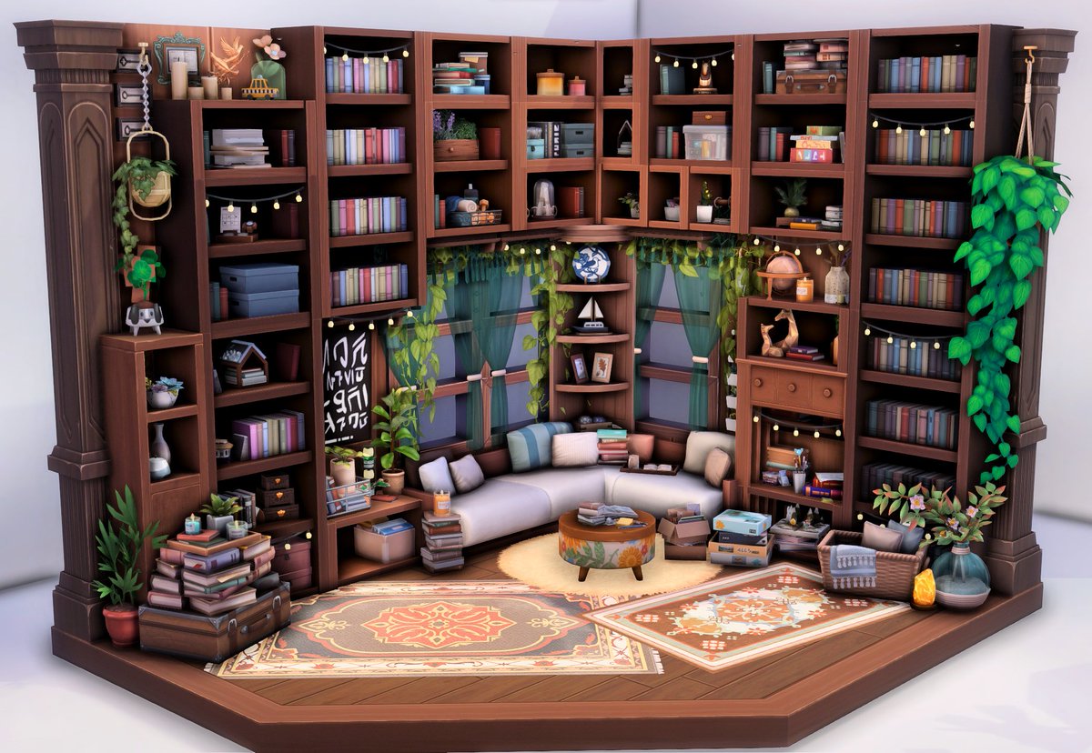 a cozy nook for a date with a book✨
#TheSims4 #BookNookKit