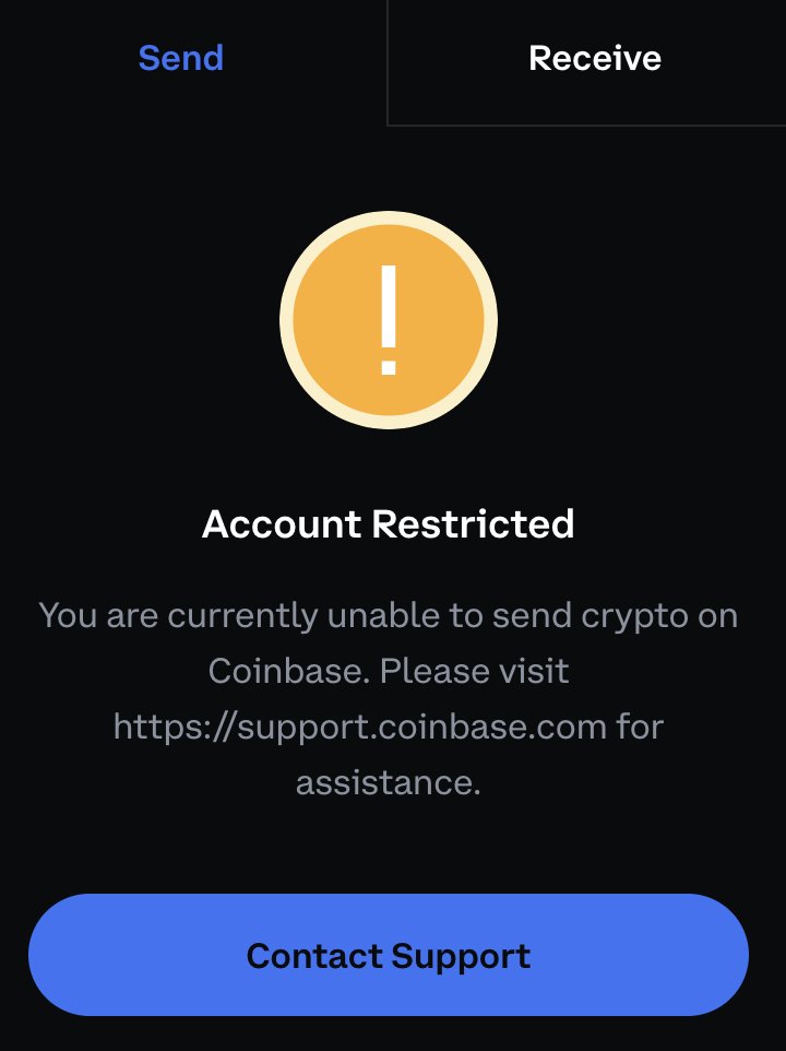 @coinbase has FROZEN my assets and are unable to tell me when they will be released/unblocked. I am a long-time verified customer of over 5 years. #coinbase #sec #withdrawal
