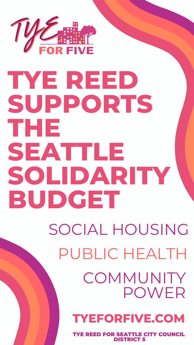 Let’s get ourselves the Council Seattle deserves! #TyeForFive 
Learn More | Support | Volunteer | Share 🌈 tyeforfive.com // #CommunityPower #APublicHealthApproach #GreenerCity #SaferStreetsForAll