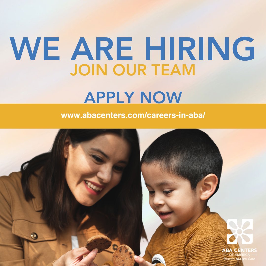 If you strongly desire to make a meaningful difference and uphold our values, we would be thrilled to hear from you! Join us to positively impact the lives of those who require it the most: bit.ly/abacajoinus530…

#abacentersofpennsylvania #bcba #rbt #abajobs #openpositions