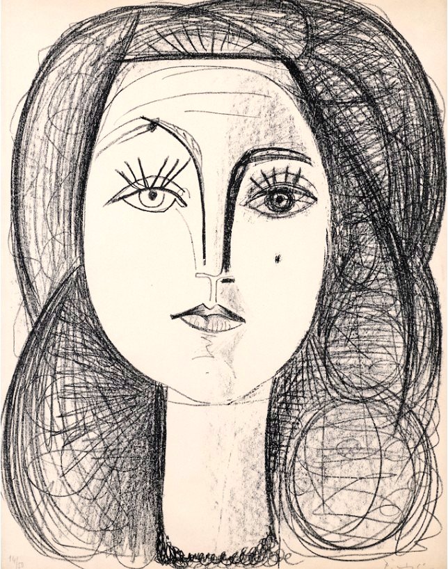 Françoise 1946 by Pablo Picasso #FrançoiseGilot