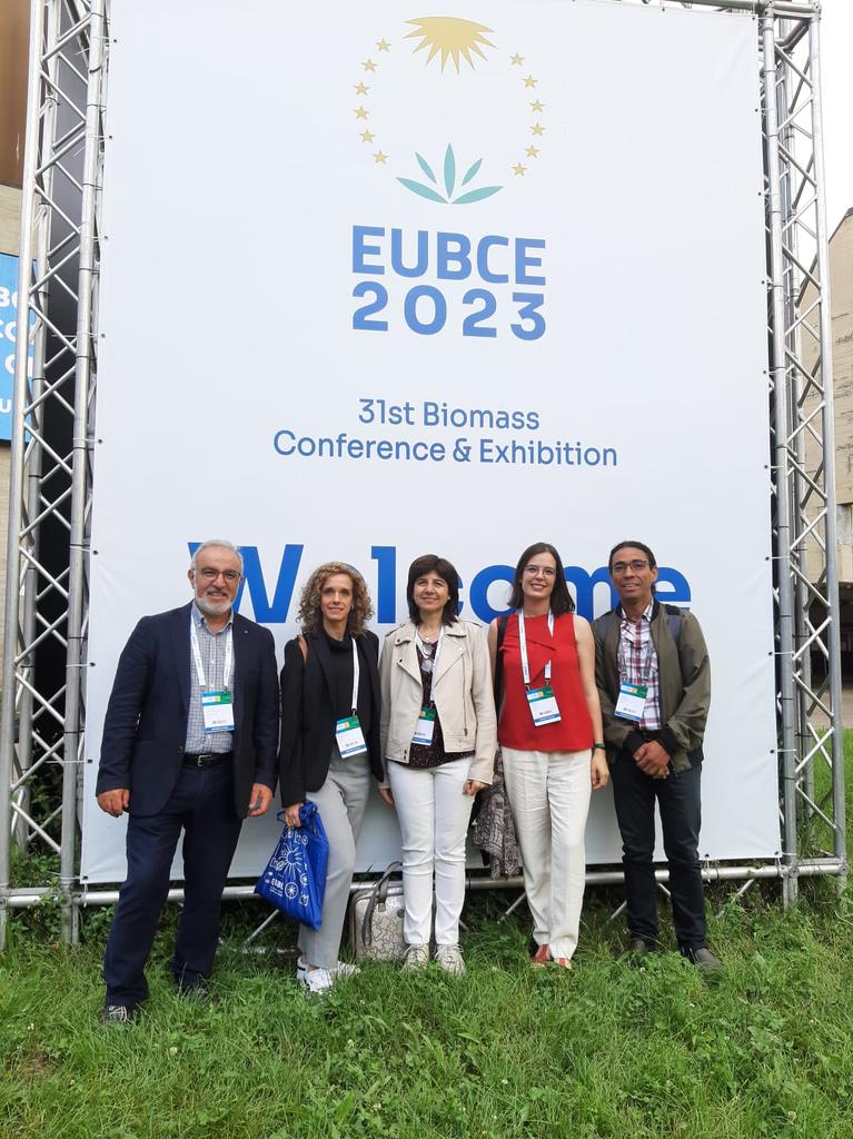 CederCiemat's tweet photo. Importante participación de investigadores del CIEMAT en la 31 edición de la conferencia europea sobre biomasa @EUBCE que se está celebrando en Bolonia con presentación de resultados de los proyectos @BeonNAT_H2020  y @pbiovalor23  entre otros https://t.co/ex9G1heSFv