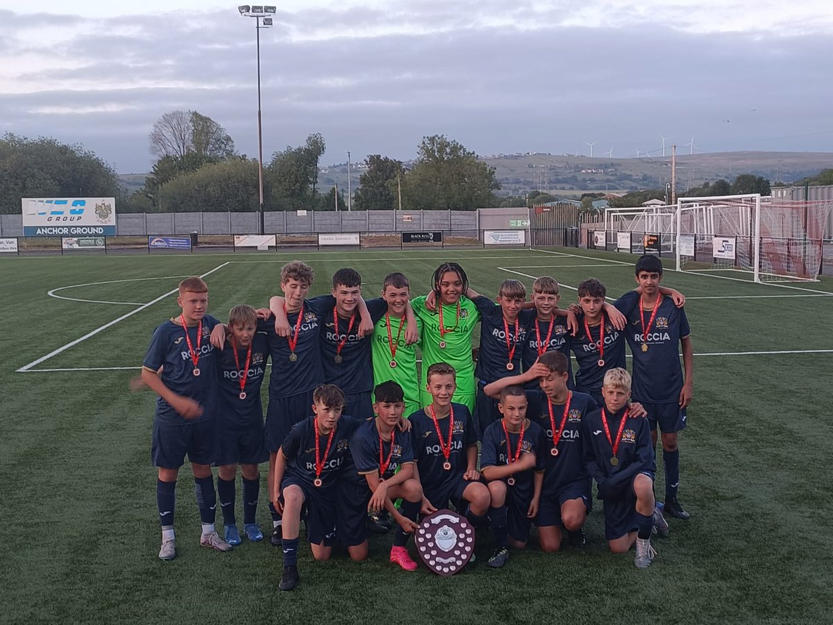 District County Cup Champions!🏆 Fantastic from our 13s boys tonight, clean sheet and a dominant performance to take the trophy.🏆 Well done to Harry for his volley and Jack with a neat finish to bring the silverware back to South Ribble. Thanks to @LancashireSFA & @DarwenFC 👏