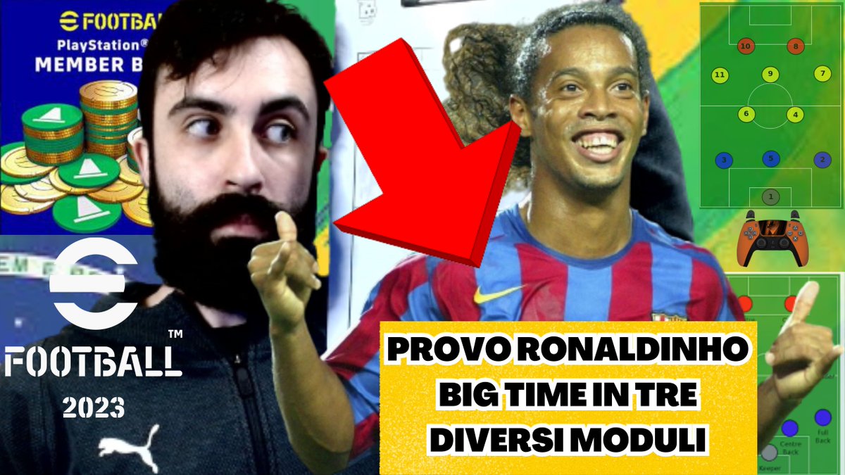 AlonsoGrayfox's tweet photo. https://t.co/o4k3N5TSVq
EFOOTBALL 2023 - REVIEW AND TEST RONALDIHNO BIG TIME CON TRE MODULI DIVERSI - QUALE PREFERITE???
#eFootball #improvefootball #review
@we_konami
@play_eFootball
Like, follow and retweet to substain ❤️🦊
#ronaldinhobt #bigtime #viral #video #kick #go https://t.co/WLwVd1muln