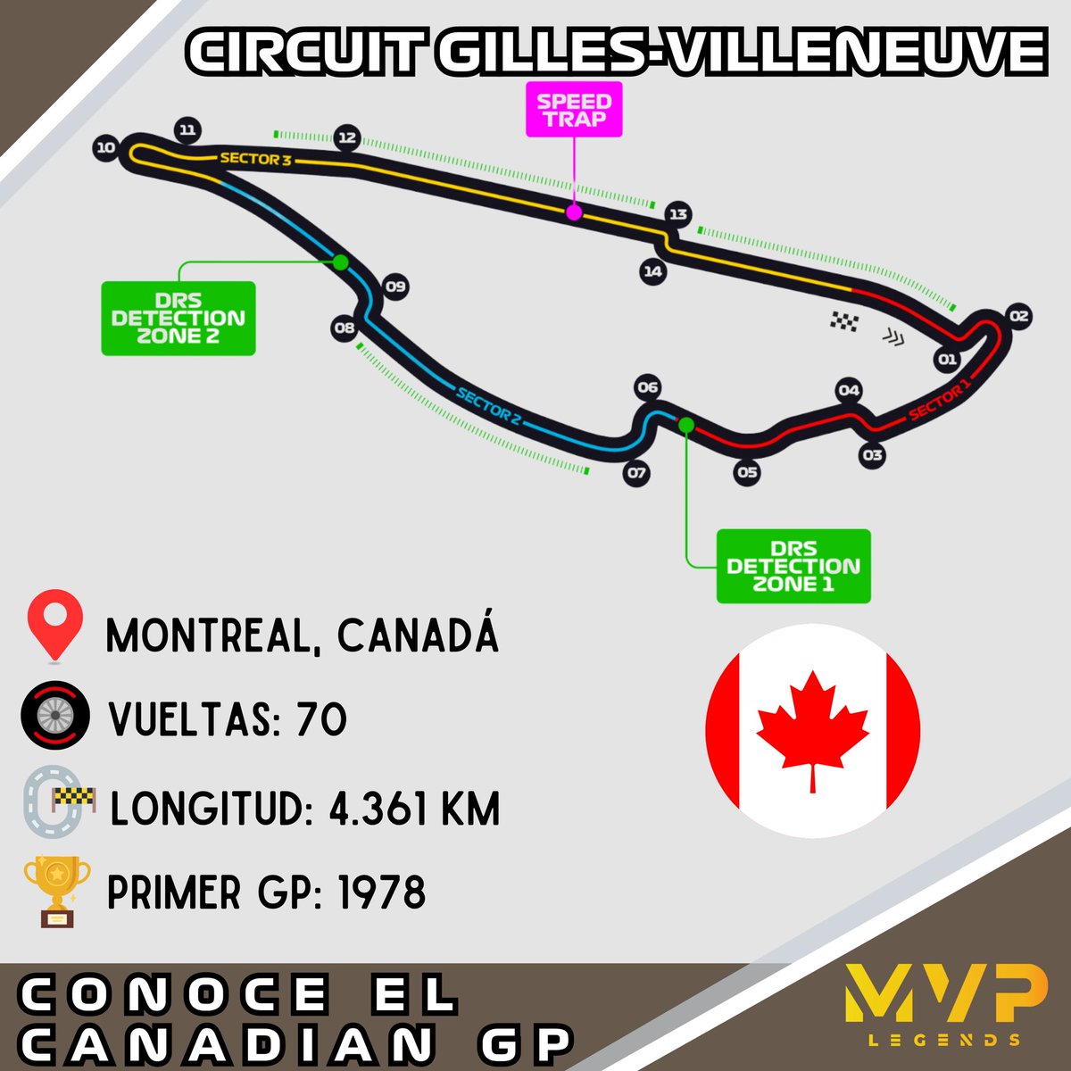 MVPLegendsMX's tweet photo. Como lo hacemos cada semana de carrera, acá les dejamos algunos datos del #CanadianGP 🇨🇦🍁🏎️
¿Tienen algún recuerdo o momento favorito del Gran Premio de Canadá? Coméntalo 🙌🏼
#mvplegendsmx #formula1 #f1 #canadiangranprix #granpremiodecanada #canadagp https://t.co/brNj2cwoMO