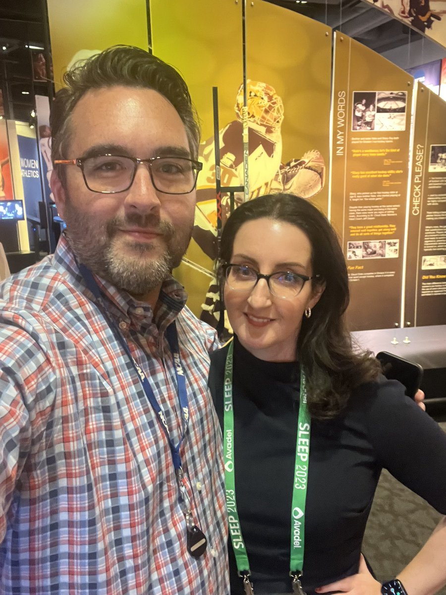 Come join us at the <a href="/SBSM/">mym</a> reception at the <a href="/NCAA/">NCAA</a> Hall of a Champions tonight at 6:30. I am getting a preview from none other than my husband from <a href="/ncaaec/">NCAA Eligibility Center</a>  #SLEEP2023 #SleepPeeps