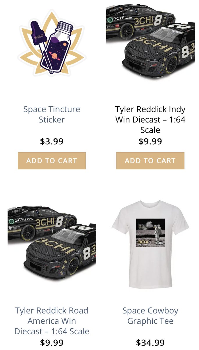 For anybody that collects 1/64 diecast, the Tyler Reddick Road America and Indy wins are now up for sale on 3Chi’s website.