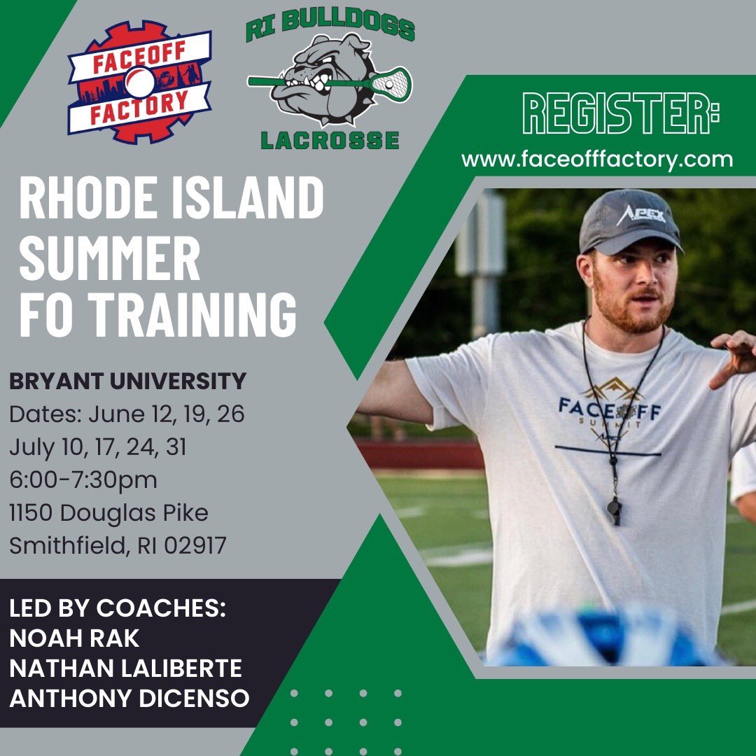 Faceoff Factory on Twitter "Rhode Island! Let’s get to work starting