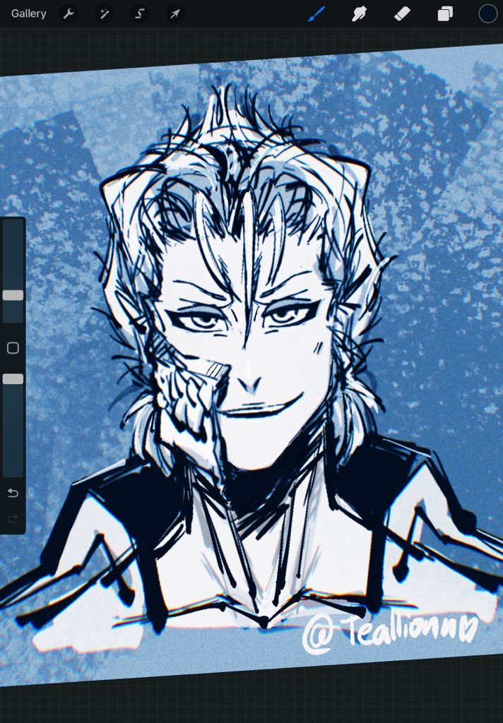 Teallionn's tweet image. A little Grimmy for myself #bleach #grimmjow