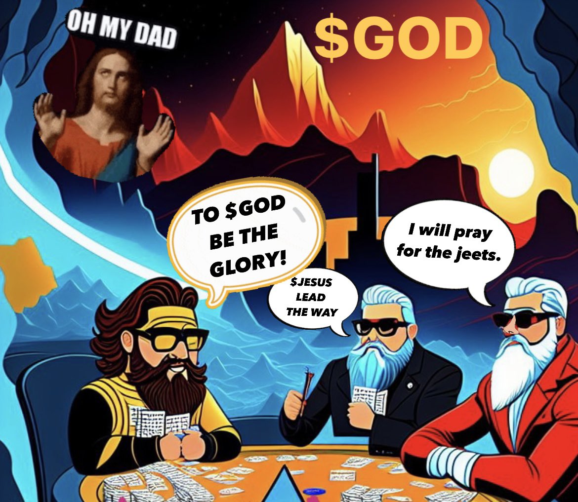 PeterXCrypto's tweet photo. @TheHolyHighness Prayer + Action like the Bible says. 
Faith without action is dead Faith. 
And action without faith is dead action .
Holy Bible 301 $GOD ⚡️ https://t.co/QHZsWI9jjX