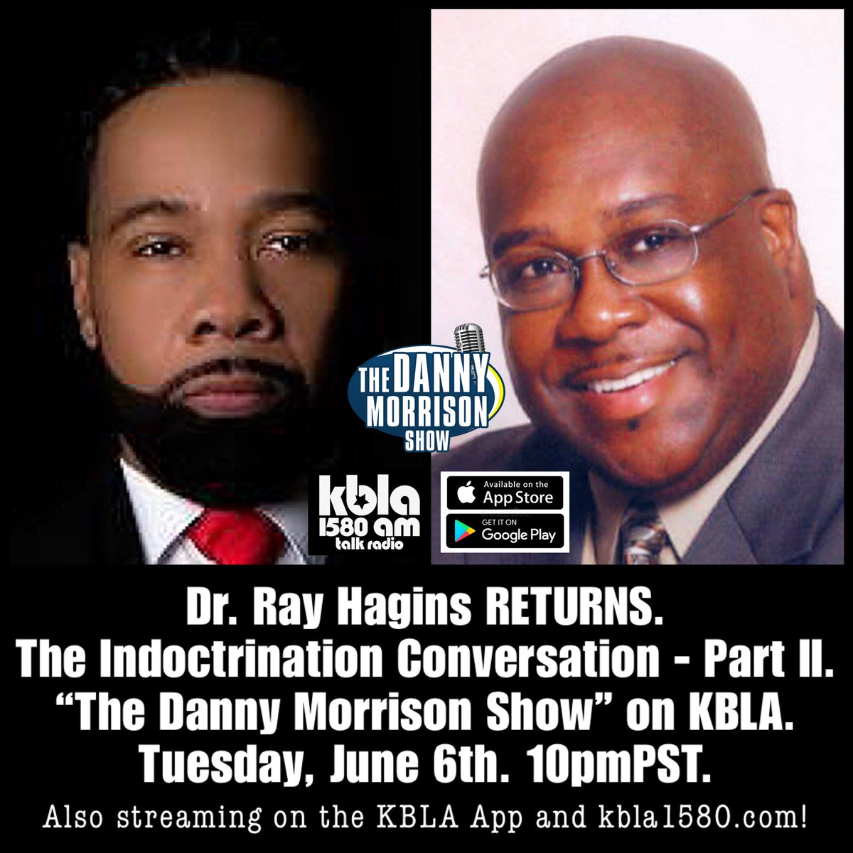 “THE PULSE ONE-ON-ONE INTERVIEW” TONIGHT ON “THE DANNY MORRISON SHOW” WITH DR. RAY HAGINS! 

He descends BACK in to share his thoughts on religion that are GUARANTEED to ruffle a few feathers tonight. AGAIN.

The Danny Morrison Show.
Tonight. 10pm. KBLA Talk 1580.

#kbla1580