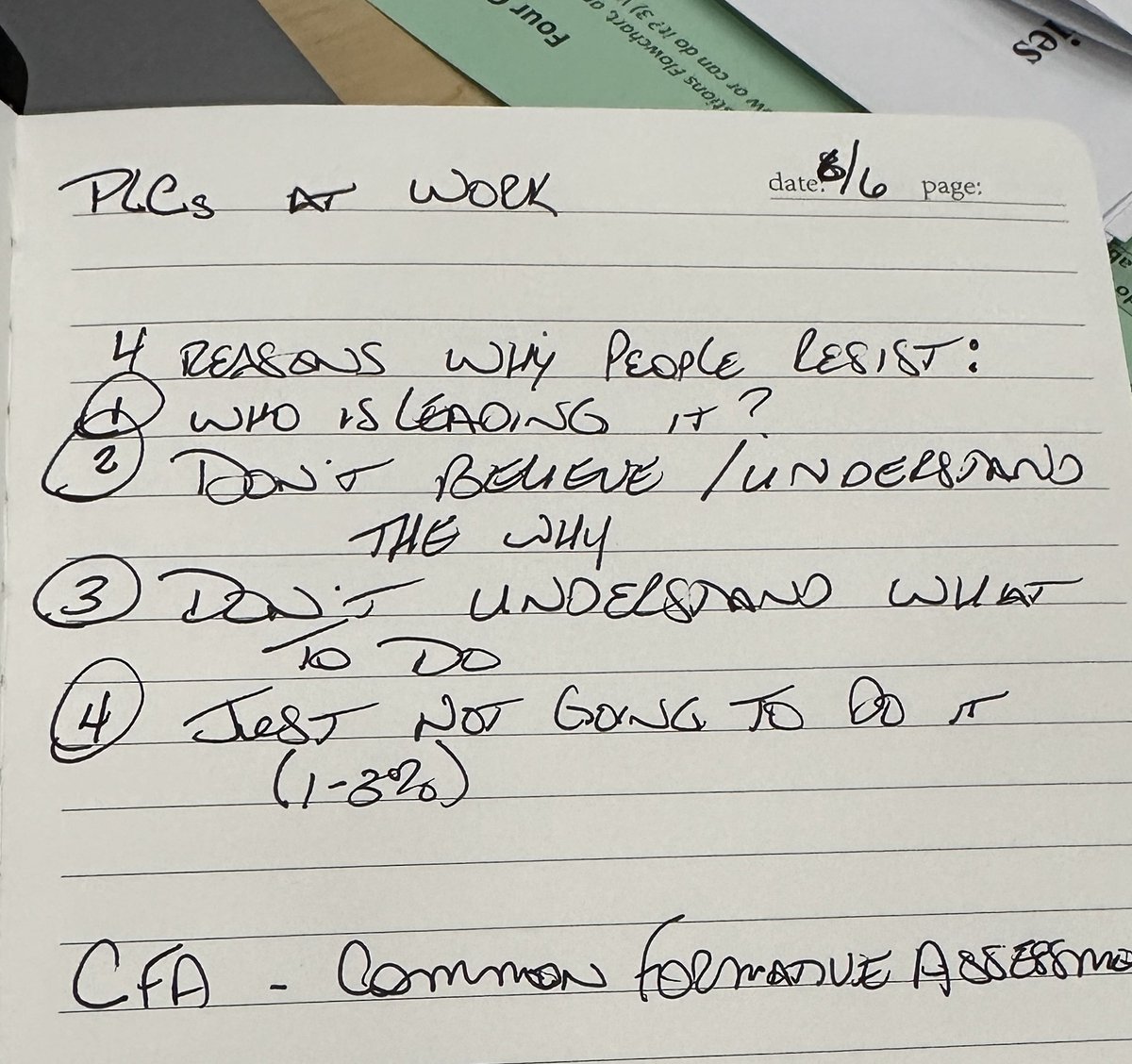 Continuous learning by our <a href="/wwsweb/">WWS</a>  team.  Thankful for the leadership and guidance of <a href="/ChadDumas/">Chad Dumas</a>.  Chad focuses on collaboration to develop capacity for continuous improvement. ☘️✏️