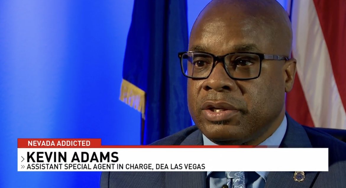 DEALASVEGAS's tweet photo. #ICYMI #DEA #LasVegas on @News3LV discussing how drug cartels are using a powerful sedative, xylazine or "tranq," to make fentanyl's high last longer. It also serves as a cutting agent to increase fentanyl's profitability &amp; make it more deadly.

WATCH➡️https://t.co/3NEQ1dCeTQ https://t.co/gtAQ3ZKPHi
